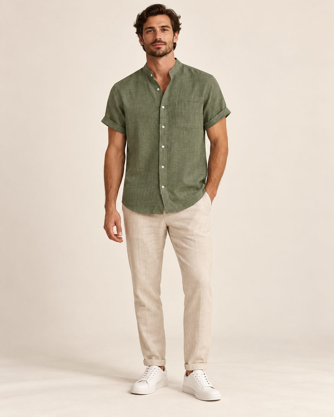 Noren Open-Collar Shirt