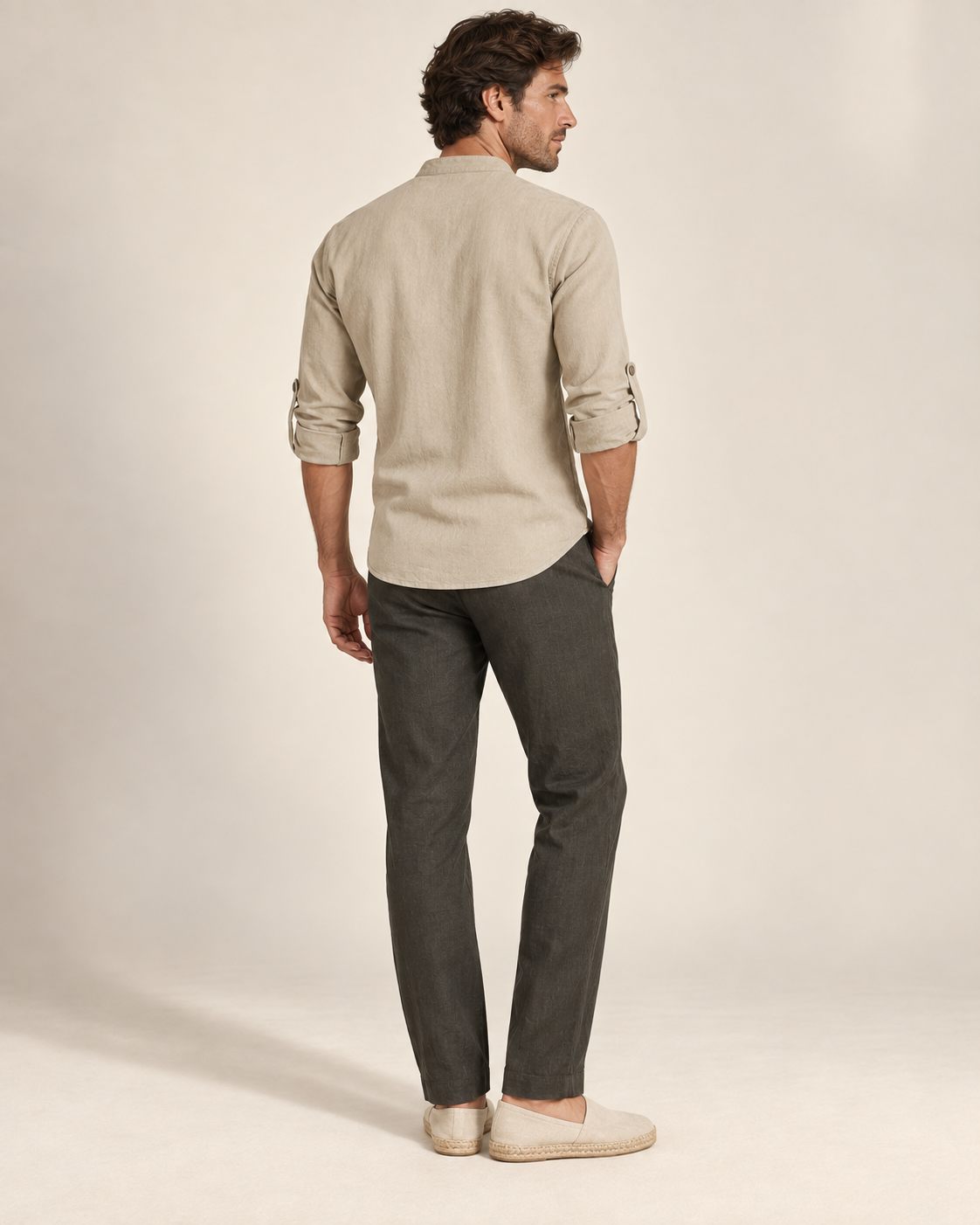 Avenor Lace-Up High-Collar Shirt