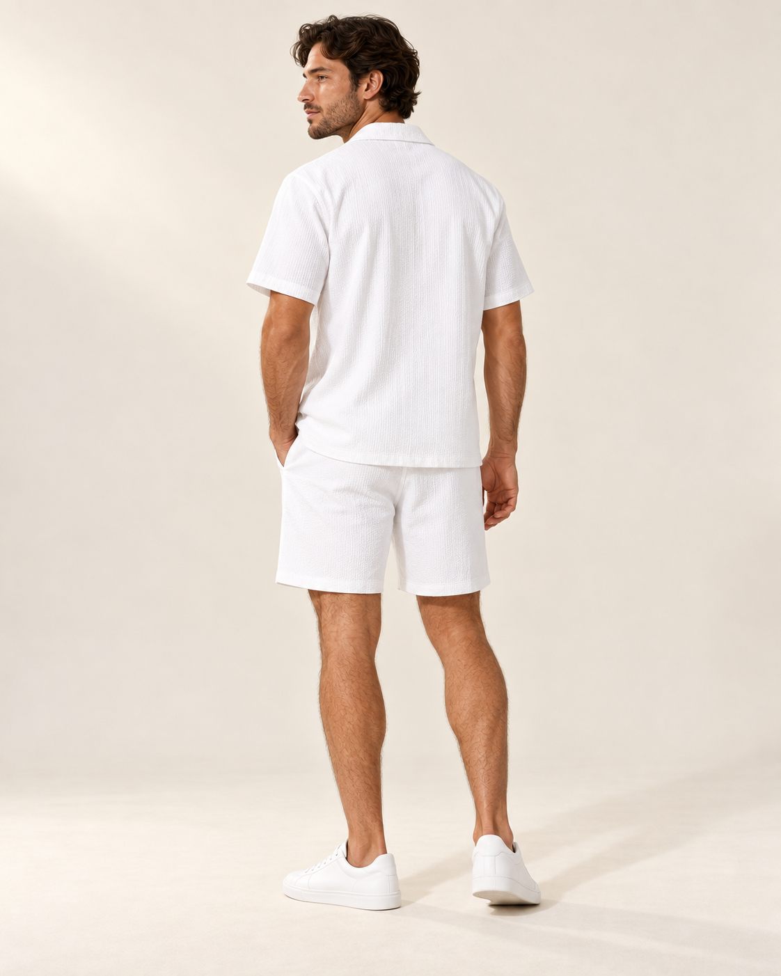 Corian V-Neck Short-Sleeve Set
