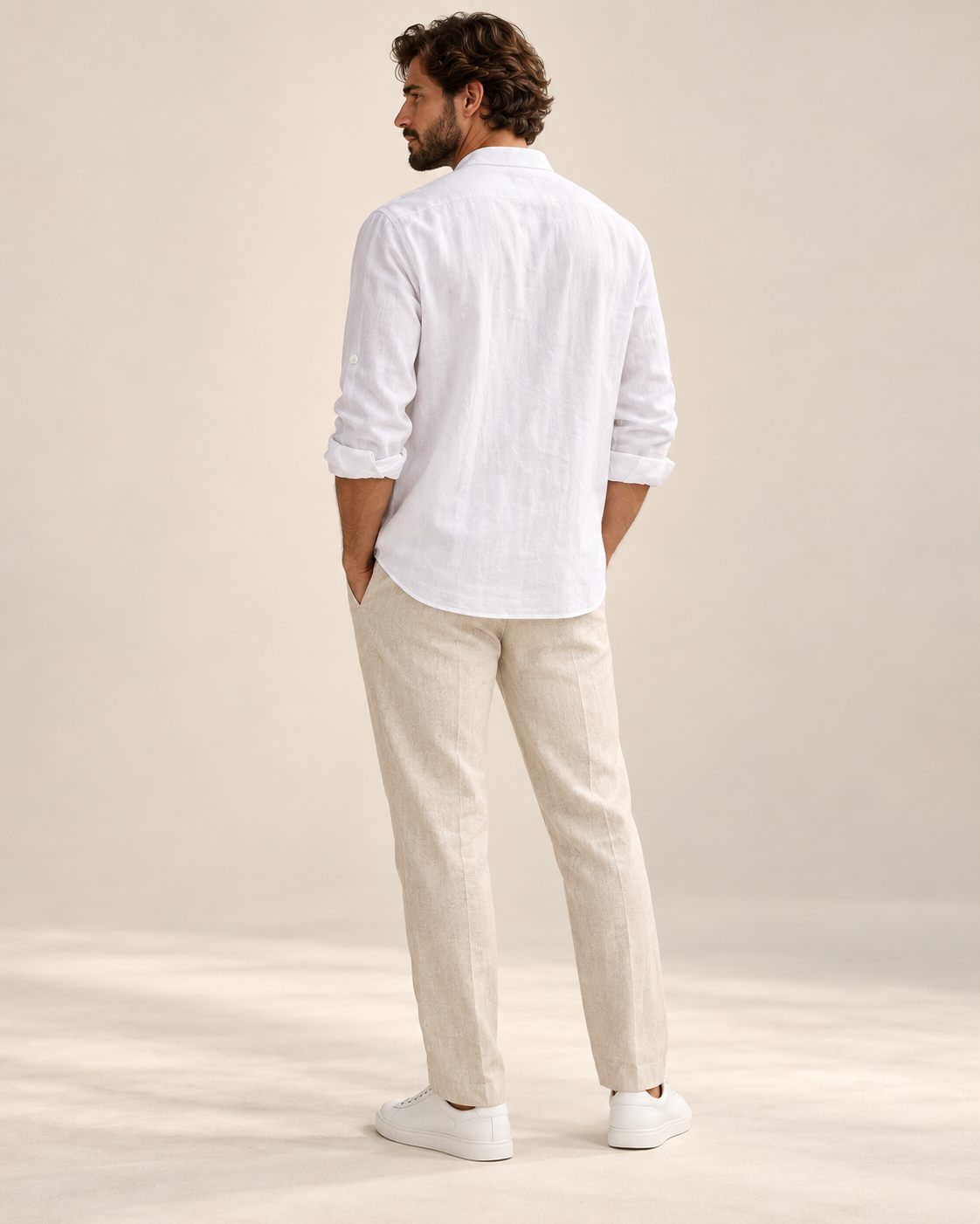 Darian Mandarin-Collar Shirt