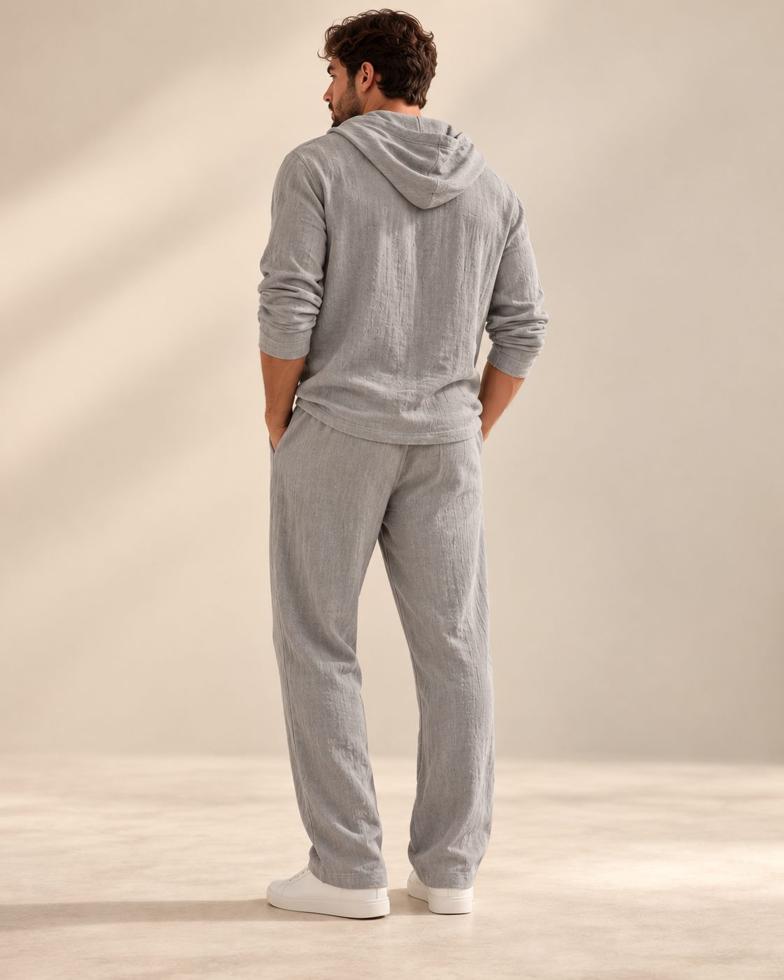 Valen Hooded Henley Set
