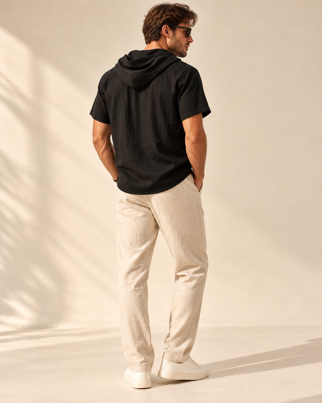 Veyron Hooded Short-Sleeve Shirt
