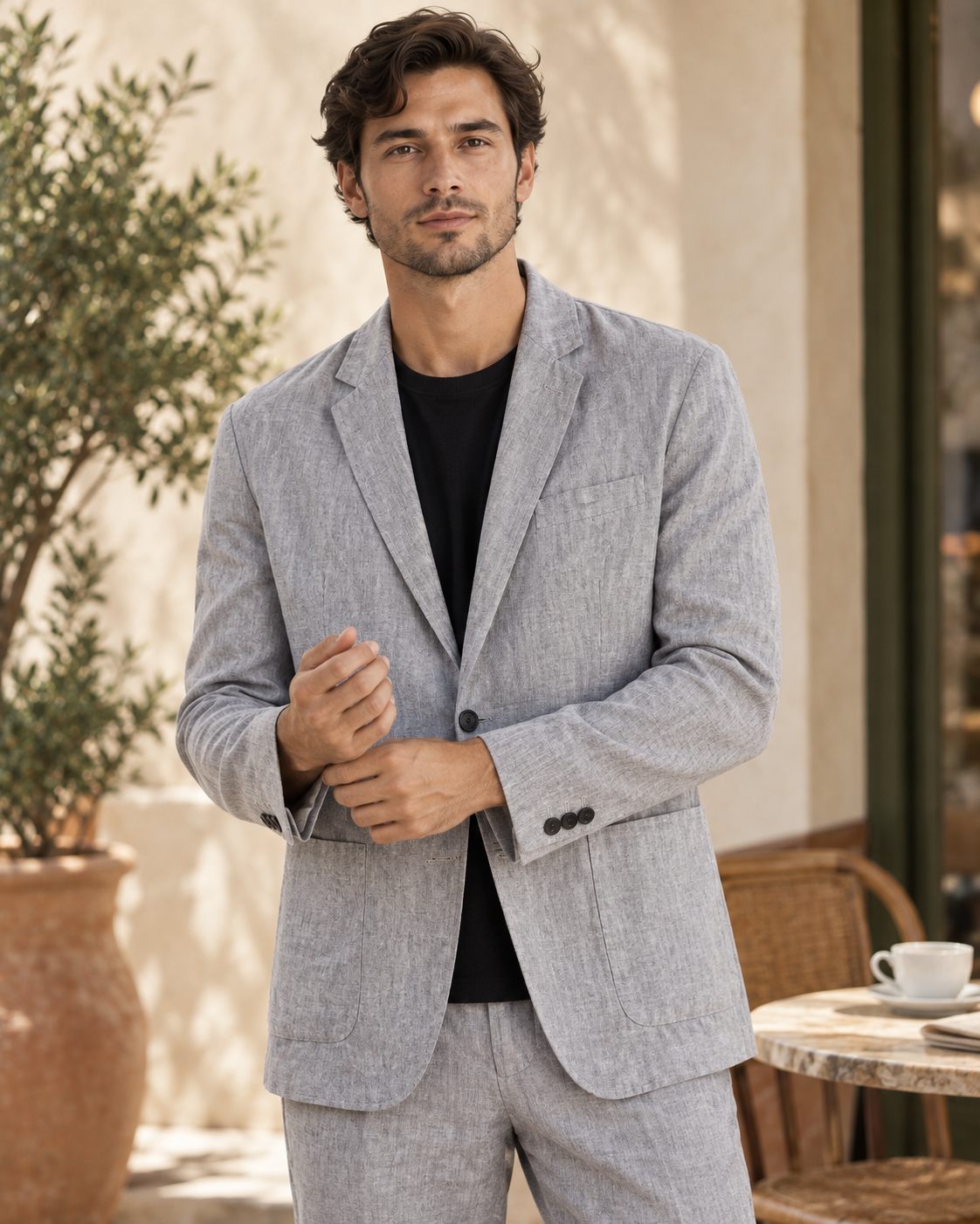 Montello Single-Button Blazer