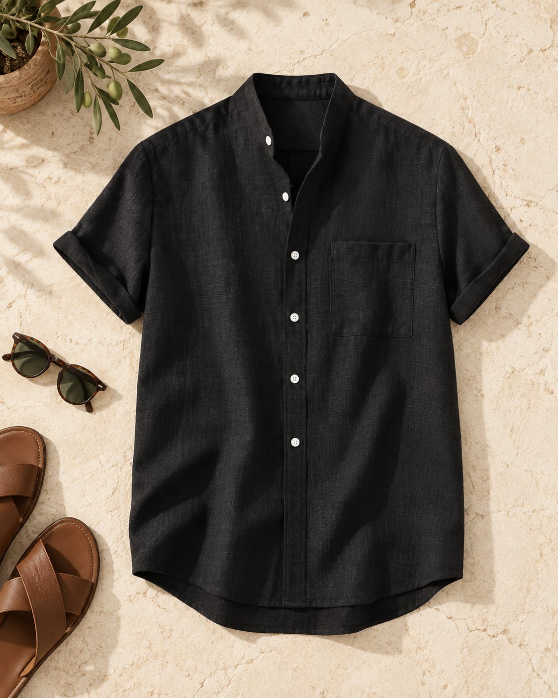 Noren Open-Collar Shirt