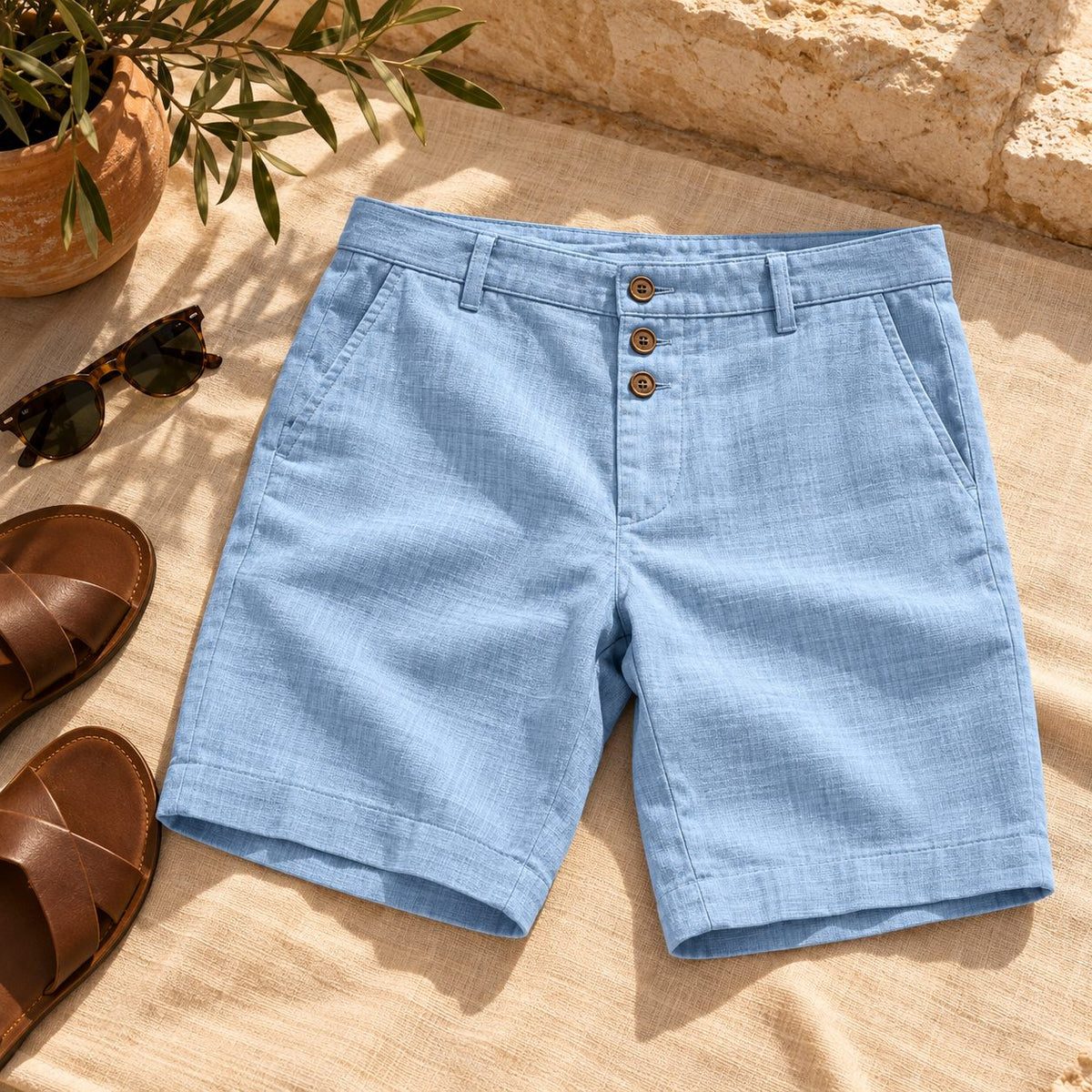 Virel Buttoned Shorts