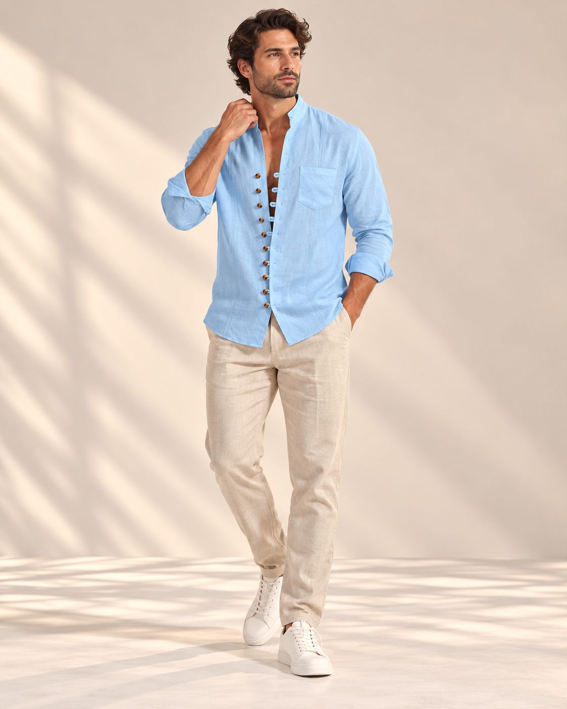 Aureon Stand-Collar Shirt
