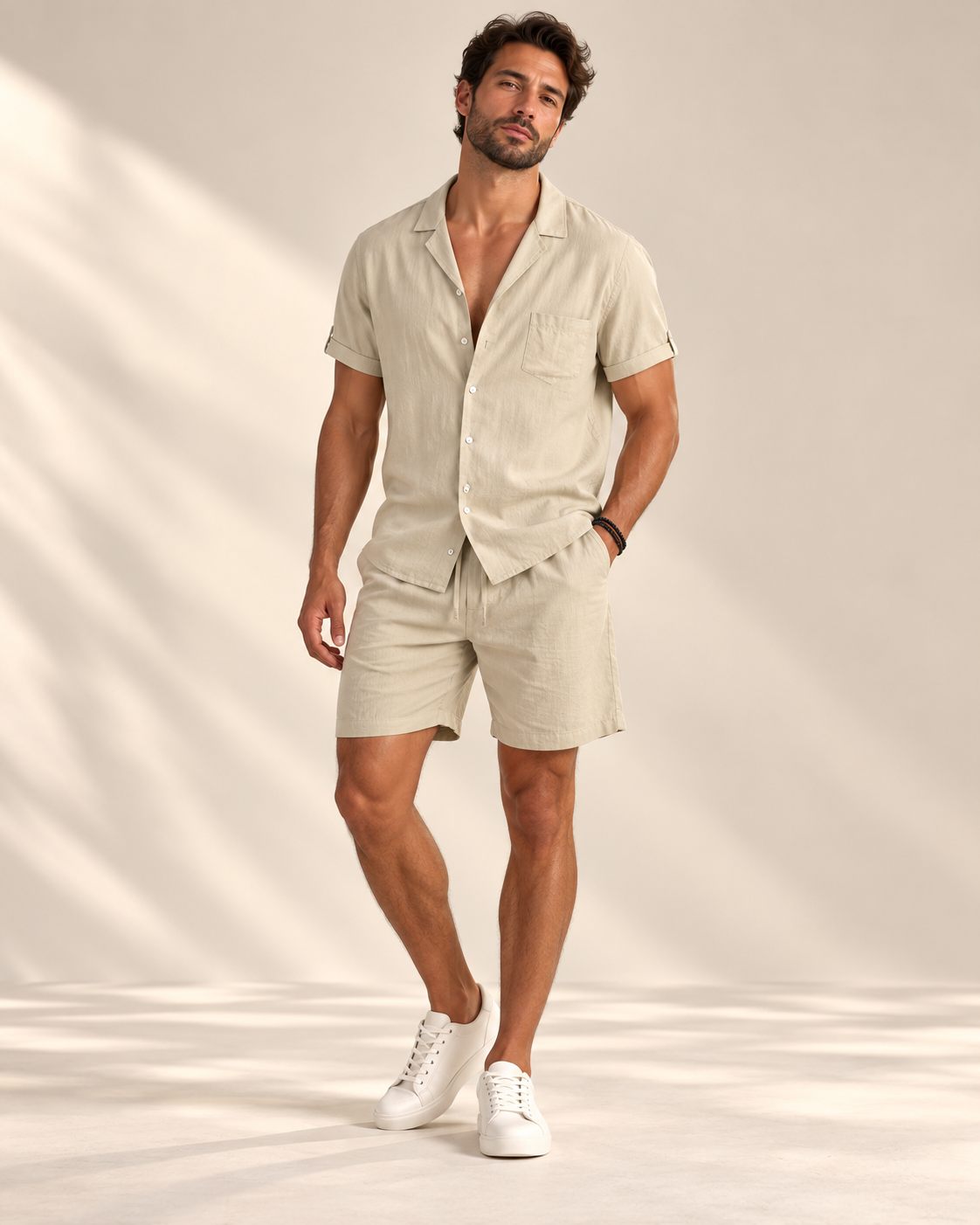 Alvero V-Neck Short-Sleeve Set