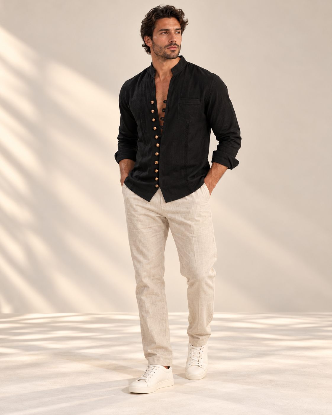 Aureon Stand-Collar Shirt
