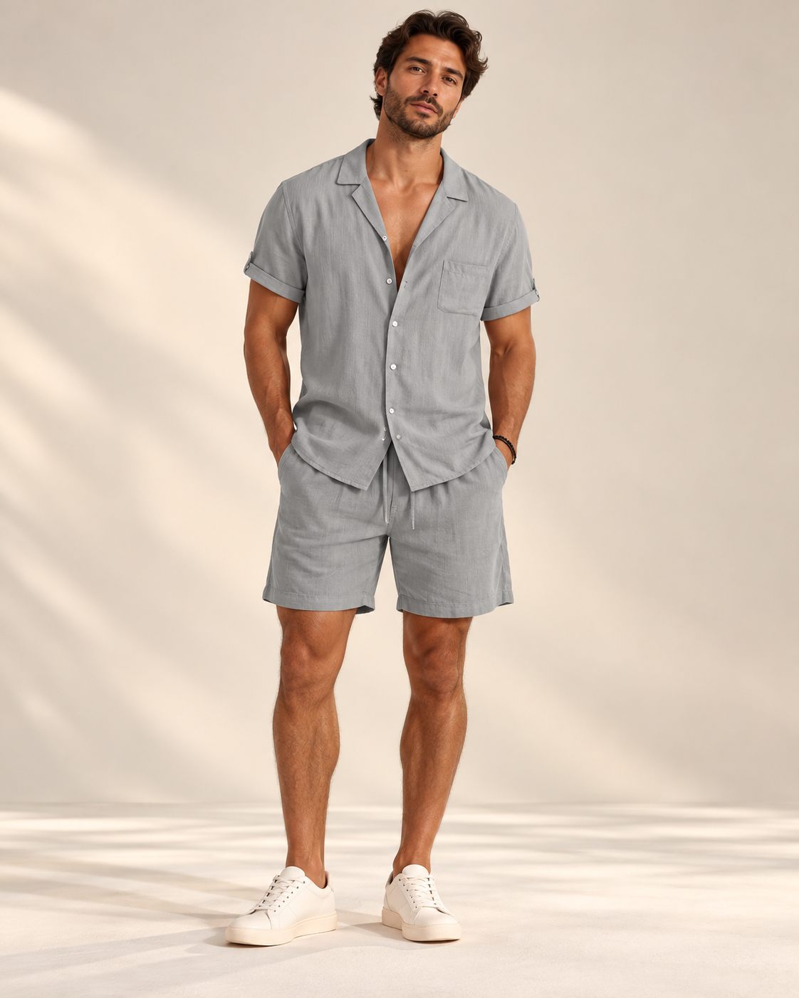 Alvero V-Neck Short-Sleeve Set