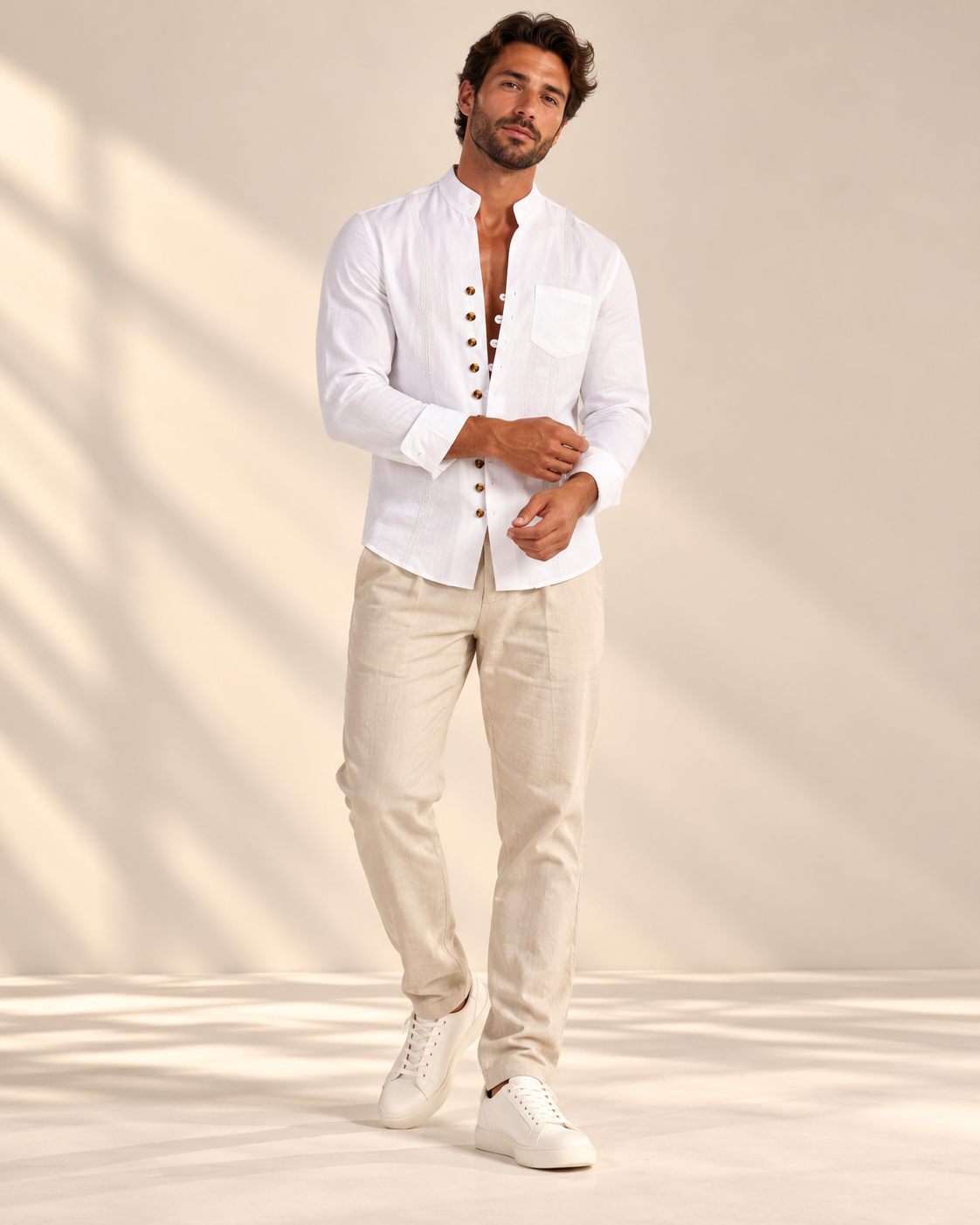 Aureon Stand-Collar Shirt